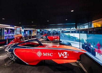 Formula racer, MSC Euribia| MSC Cruises Formula racer, MSC Euribia| MSC Cruises