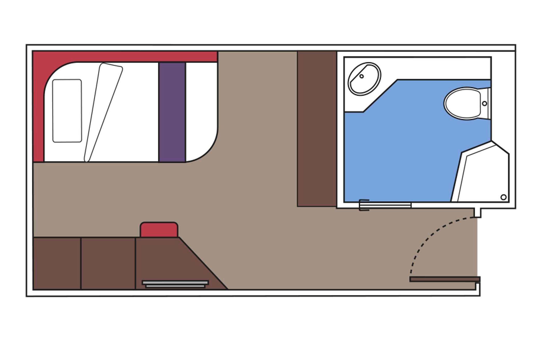 MSC Meraviglia Cabin: Interior Studio 07 2d